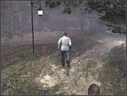 Za nimi spotkasz grupkę nietoperzy - Las po raz drugi (3) | Etap 9 w Silent Hill 4 The Room - Silent Hill 4: The Room - poradnik do gry