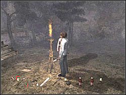 Przejdź przez bramę i idź dalej, aż dojdziesz do końca drogi - Las po raz drugi (4) | Etap 9 w Silent Hill 4 The Room - Silent Hill 4: The Room - poradnik do gry