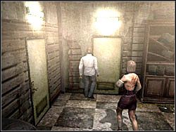 Po powrocie skorzystaj z drzwi pokazanych na obrazku obok - Świat budynków po raz drugi (3) | Etap 11 w Silent Hill 4 The Room - Silent Hill 4: The Room - poradnik do gry