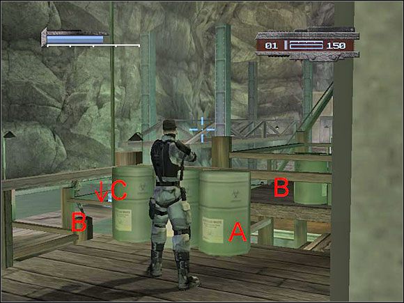 Będąc koło beczek (A), postaraj się zabić wszystkich przeciwników (B) - Misja 10 - Alarmed | kill.switch - kill.switch - poradnik do gry