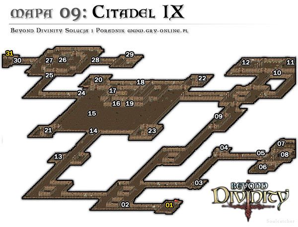 09-01 Tu pojawiamy się po wejściu na schody w 01-44 - Cytadela IX (1) | AKT 1 | Beyond Divinity - Beyond Divinity - poradnik do gry