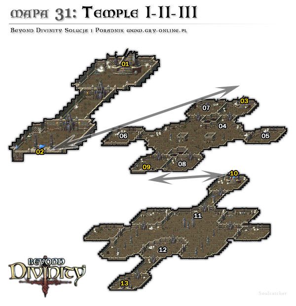 31-01 Tu pojawiamy się po wejściu w 24-45 - Świątynia I-II-III | AKT 3 | Beyond Divinity - Beyond Divinity - poradnik do gry