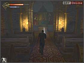 Drzwi te prowadzą do sali, gdzie spotkasz parę rycerzy z mieczami - 06 - Opuszczone Miasto II cz.2 - Shade: Gniew Aniołów - poradnik do gry