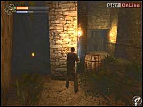 Biegnij przed siebie, a potem w prawo - gdy tylko zauważysz, że z ziemi wyłazi silniejszy szkielet, wracaj za róg - 07 - Ruiny zamku I cz.1 - Shade: Gniew Aniołów - poradnik do gry