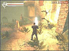 Gdy skończysz się zsuwać, musisz użyć kolejnej liny (lewy obrazek) - 10 - Nekropolis cz.3 - Shade: Gniew Aniołów - poradnik do gry