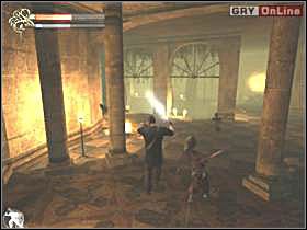 Wróć się teraz do wrót widocznych na lewym obrazku które ominąłeś - 11 - Świątynia w Nekropolis cz.1 - Shade: Gniew Aniołów - poradnik do gry