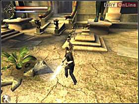 Potem zapisz grę w wiadomym punkcie i umieść oba klucze tak, jak pokazuje to lewy obrazek - 15 - Świątynia Seta I cz.2 - Shade: Gniew Aniołów - poradnik do gry