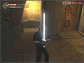 Biegnij na dół dalej - pokonasz jeszcze jeden szkielet (lewy obrazek) - 18 - Dom Ozyrysa cz.1 - Shade: Gniew Aniołów - poradnik do gry