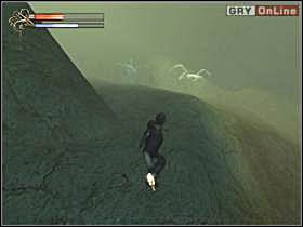 Potem znajdź skalny pomost prowadzący na dół i skorzystaj z niego (lewy obrazek) - 25 - Pierwsze starcie - Shade: Gniew Aniołów - poradnik do gry