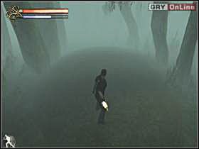 Podążaj pomostem (lewy obrazek), aż po prawej zauważysz małą wyspę, widoczną na obrazku prawym - 28 - Bagna cz.2 - Shade: Gniew Aniołów - poradnik do gry