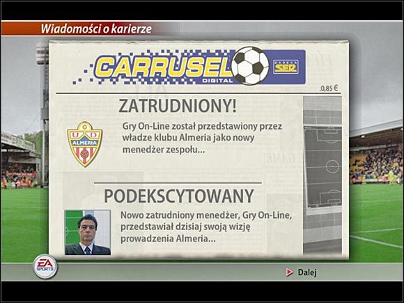 Wybierając najpierw region, potem ligę i klub zostajesz menadżerem - Wybór drużyny | Kariera | FIFA Football 2005 - FIFA Football 2005 - poradnik do gry