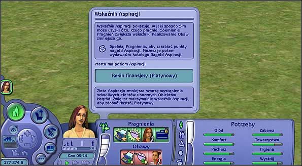 Należy pamiętać o tym, że poszczególne barwy wskaźnika aspiracji będą zmieniać się z biegiem czasu - Wskaźnik Aspiracji | The Sims 2 - The Sims 2 - Pełna Kolekcja - poradniki