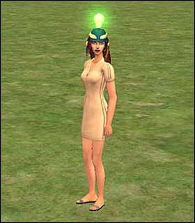 Hełm Mądrości - przypomina on zieloną czapkę z żarówką - Nagrody aspiracji cd. | The Sims 2 - The Sims 2 - Pełna Kolekcja - poradniki