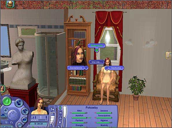 Technika - dzięki jej rozwinięciu nasz Sim znacznie szybciej upora się ze wszystkimi awariami sprzętu w swoim domu (przez co z pewnością zaoszczędzi - nie trzeba będzie za każdym razem wzywać do tego majstra) - Gotowanie, Technika | The Sims 2 - The Sims 2 - Pełna Kolekcja - poradniki