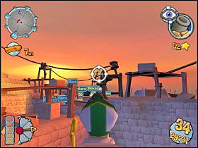 Pierwszą rzeczą, jaką należy zrobić, to wybudować wieżę po prawej stronie od naszej Twierdzy [1] - Kampania egipska [misja 3] | Worms Forts Oblężenie - Worms Forts: Oblężenie - poradnik do gry