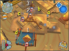 Naszym zadaniem jest wykorzystanie najsłabszego ogniwa w fortyfikacji wroga [2] oraz zniszczenie jego Twierdzy [3] - Kampania egipska [misja 4] | Worms Forts Oblężenie - Worms Forts: Oblężenie - poradnik do gry