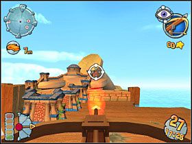 Po wyeliminowaniu wszystkich wrogów, musimy zająć jeszcze dwa punkty kluczowe [1] i [2] , aby wybudować szpital - Kampania grecka [misja 7] | Worms Forts Oblężenie - Worms Forts: Oblężenie - poradnik do gry