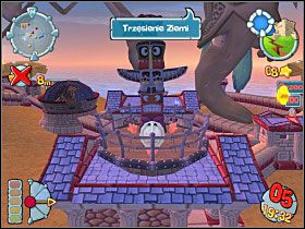 Gdy już otoczymy posągi, przechodzimy do kontrofensywy - Kampania grecka [misja 9] | Worms Forts Oblężenie - Worms Forts: Oblężenie - poradnik do gry