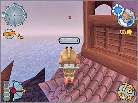 Drugi mnich okrąża wyspę z lewej strony powracając do tego samego punktu co pierwszy - Kampania japońska [misja 12] | Worms Forts Oblężenie - Worms Forts: Oblężenie - poradnik do gry