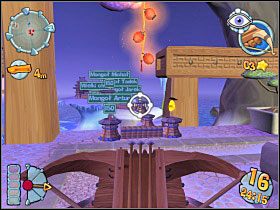 Podczas rozbudowy cały czas niszczymy słabe punkty w budowli wroga - Kampania japońska [misja 13] | Worms Forts Oblężenie - Worms Forts: Oblężenie - poradnik do gry