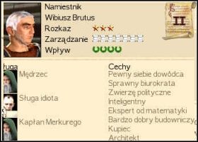 To najczęściej Cechy generała, określają jego przydatność na stanowisku rządcy. - Rządcy w Rome Total War | Miasta - Rome: Total War - poradnik do gry