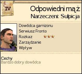 Potomkowie tego śmiałka będą, co najwyżej dobrymi dowódcami. Rządcy z nich nie wyrosną. - Rządcy w Rome Total War | Miasta - Rome: Total War - poradnik do gry