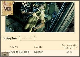 96%, że zabijemy dowódcę wroga świadczy o jego niskiej randze i słabej ochronie osobistej - Zabójcy w Rome Total War | Militaria - Rome: Total War - poradnik do gry