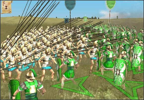 Zbyt długa broń nie nadaje się do walki przeciwko wojownikom z krótkim orężem i tarczami. - Opis jednostek w Rome Total War | Wojsko - Rome: Total War - poradnik do gry