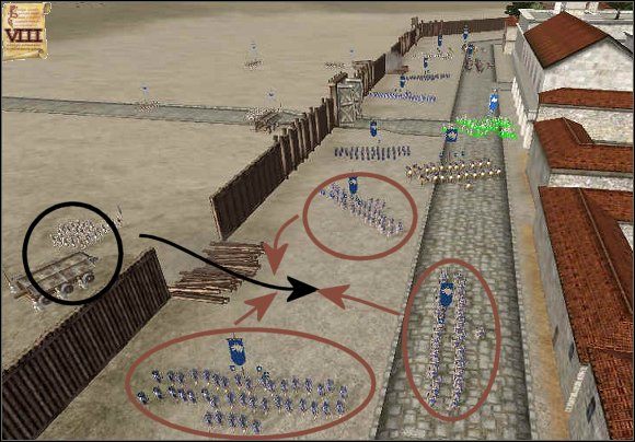 1 - Obrona twierdzy w Rome Total War | Bitwy - Rome: Total War - poradnik do gry