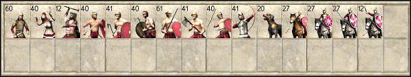 Znaczenie skrótów użytych w tabelce - Jednostki germańskie w Rome Total War | Wojsko - Rome: Total War - poradnik do gry