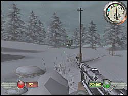 Po chwili gra wyświetli informację o znajdującym się w okolicy ambulansie, który warto byłoby sprawdzić - Gen von Stropp (1) | Misja 2 | Mortyr 2 For Ever - Mortyr 2: For Ever - poradnik do gry