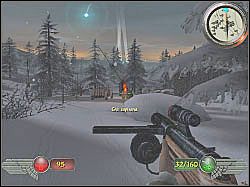 Dotrzesz w końcu do niewielkiego posterunku - Gen von Stropp (2) | Misja 2 | Mortyr 2 For Ever - Mortyr 2: For Ever - poradnik do gry