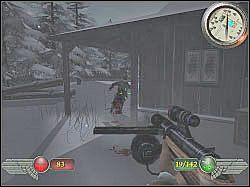 Tradycyjnie już, zanim skierujesz się do budynku ukazanego na kompasie, dokładnie oczyść okolicę z wrogich jednostek - Gen von Stropp (2) | Misja 2 | Mortyr 2 For Ever - Mortyr 2: For Ever - poradnik do gry