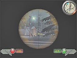 Zabij stojącego przy bramce wartownika, do tego celu użyj posiadanej snajperki - Gen von Stropp (4) | Misja 2 | Mortyr 2 For Ever - Mortyr 2: For Ever - poradnik do gry