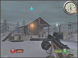 Dojdziesz w końcu do oznaczonego niebieską strzałką budynku - Gen von Stropp (4) | Misja 2 | Mortyr 2 For Ever - Mortyr 2: For Ever - poradnik do gry