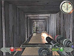 Po drodze powinieneś przejść przez ukazany na screenie tunel - Okopy (3) | Misja 3 | Mortyr 2 For Ever - Mortyr 2: For Ever - poradnik do gry