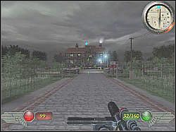 Przygotuj sobie karabin maszynowy i ruszaj w stronę widocznej w oddali posiadłości - Obóz (2) | Misja 5 | Mortyr 2 For Ever - Mortyr 2: For Ever - poradnik do gry