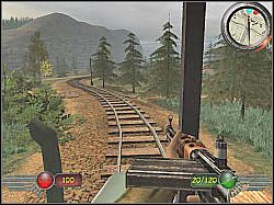 Aby wejść do drezyny, musisz skorzystać z drabinki - Stacja Negotin (3) | Misja 6 | Mortyr 2 For Ever - Mortyr 2: For Ever - poradnik do gry