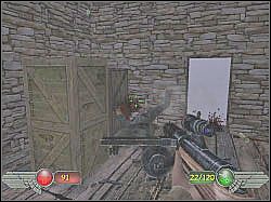 Wejdź do budynku, do którego prowadzi ścieżka, na której aktualnie się znajdujesz - Monastyr (1) | Misja 8 | Mortyr 2 For Ever - Mortyr 2: For Ever - poradnik do gry