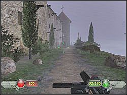 Wybierz natomiast ukazaną na screenie ścieżkę - Monastyr (2) | Misja 8 | Mortyr 2 For Ever - Mortyr 2: For Ever - poradnik do gry