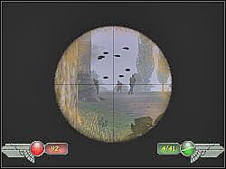 Kiedy tylko zobaczysz nadbiegających przeciwników zacznij wycofywać się, albowiem z całą pewnością będą próbowali obrzucić Cię granatami - Monastyr (2) | Misja 8 | Mortyr 2 For Ever - Mortyr 2: For Ever - poradnik do gry