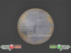 Po raz pierwszy spotkasz tu bardzo wytrzymałych przeciwników, którzy oprócz superzbroi korzystają z ogromnych tarcz - Ostatnia bitwa (2) | Misja 11 | Mortyr 2 For Ever - Mortyr 2: For Ever - poradnik do gry