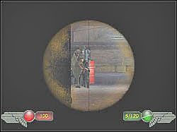 Do kolejnego korytarza prowadzą charakterystyczne drzwi, nie powinieneś więc mieć problemów z ich odnalezieniem - Ostatnia bitwa (3) | Misja 11 | Mortyr 2 For Ever - Mortyr 2: For Ever - poradnik do gry