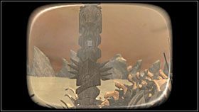 Po prawej, zakopany w piasku, widniał ogromny szkielet - 43 HAVEN | Myst IV Objawienie - Myst IV: Objawienie - poradnik do gry