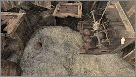 Wróciłem wyżej i przesunąłem skrzynkę z dwiema kulami do wnętrza windy - 44 HAVEN | Myst IV Objawienie - Myst IV: Objawienie - poradnik do gry