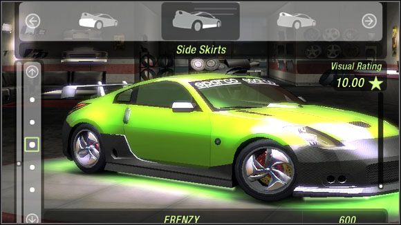 Nazwa - Karoseria - Listwy boczne | Sklepy w Need for Speed Underground 2 - Need for Speed: Underground 2 - poradnik do gry