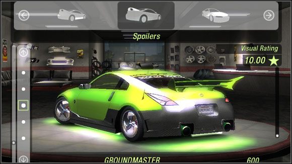 Nazwa - Karoseria - Spoilery | Sklepy w Need for Speed Underground 2 - Need for Speed: Underground 2 - poradnik do gry