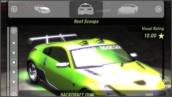 Nazwa - Karoseria - Roof Scoops | Sklepy w Need for Speed Underground 2 - Need for Speed: Underground 2 - poradnik do gry