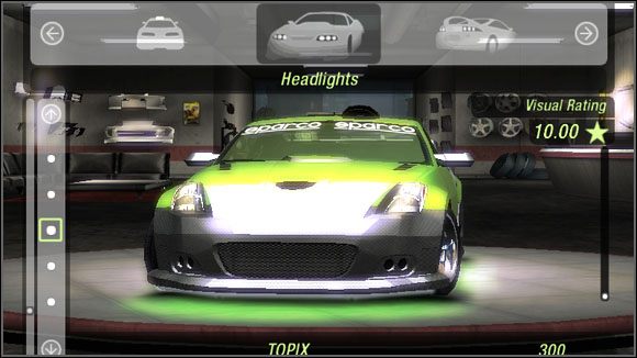 Nazwa - Karoseria - Przednie światła | Sklepy w Need for Speed Underground 2 - Need for Speed: Underground 2 - poradnik do gry