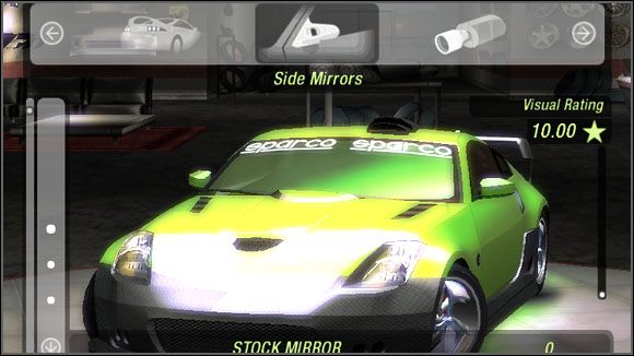 Nazwa - Karoseria - Lusterka boczne | Sklepy w Need for Speed Underground 2 - Need for Speed: Underground 2 - poradnik do gry